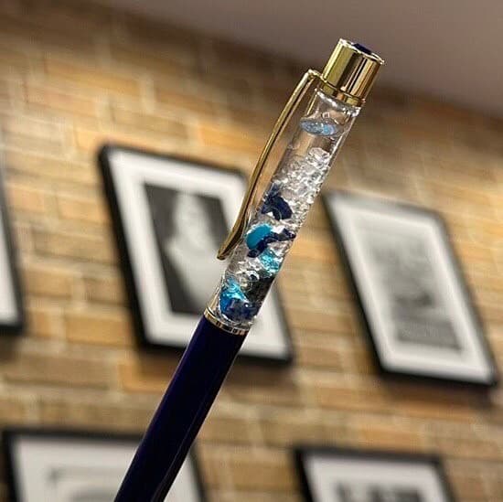 ラピスラズリとターコイズで男性らしいかっこいい作品ができました。